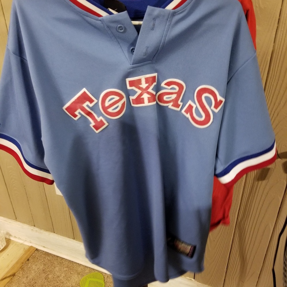 Texas Rangers throwback jersey